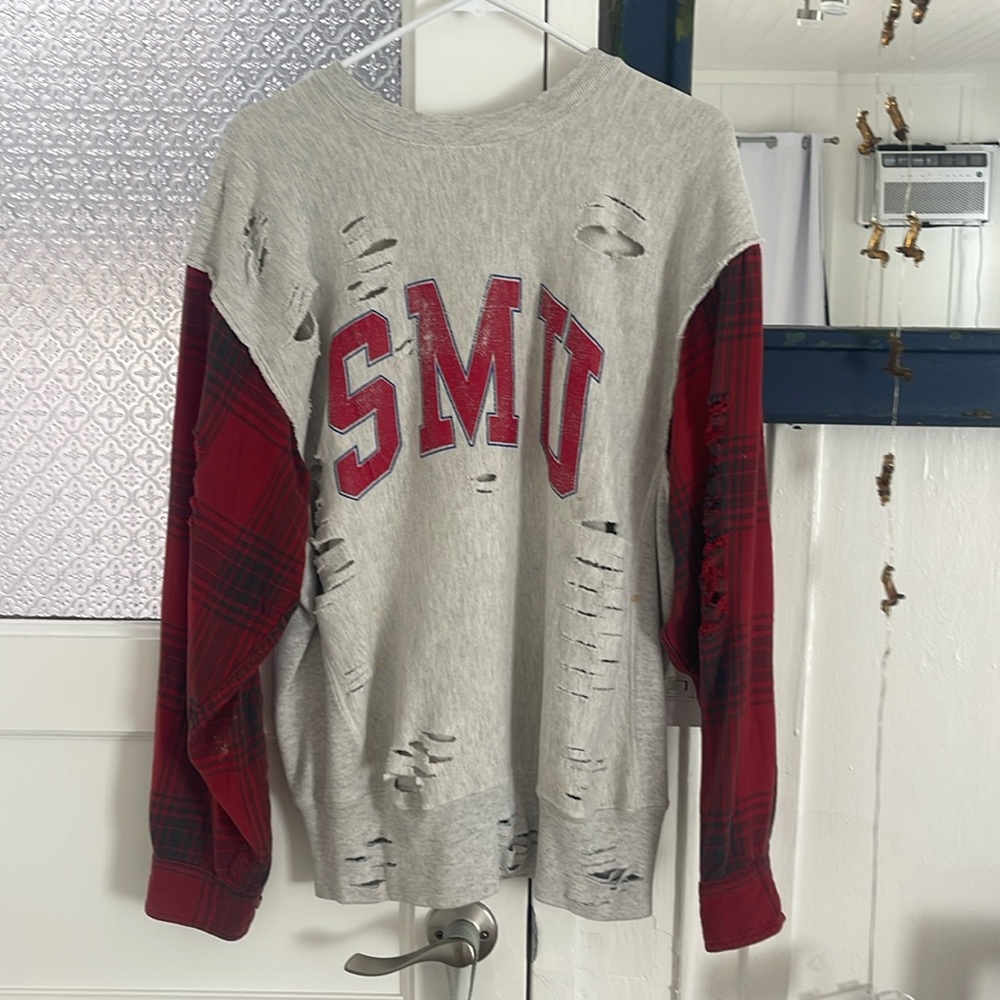 Vintage upcycled SMU multimedia sweatshirt